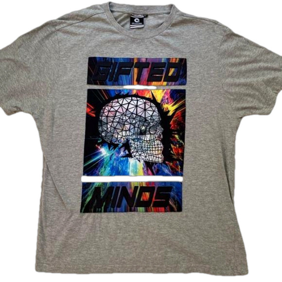 Gifted Minds 3-D Skull Graphic T-Shirt Men’s Size Extra Large - Picture 1 of 10